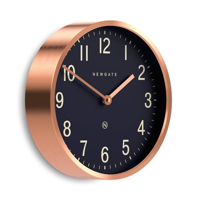 NEWGATEÂ® Master Edwards Wall Clock | Mid Century Style Clock | 12 inch | Deep Metal case with Copper/Rose Gold Finish | Modern Retro Design for Kitchen, Living Room or Office - Image 2